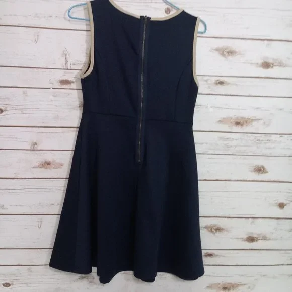 Anthropologie Birdcage Navy Blue Dress Size Small - Picture 2 of 4